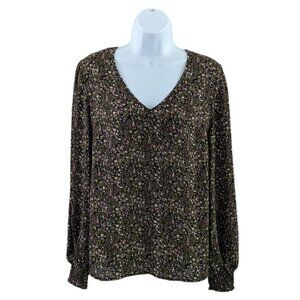 CAbi Chorus Women’s Blouse style 4161 - Small - floral - smocked sleeves - EUC